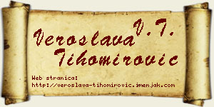 Veroslava Tihomirović vizit kartica